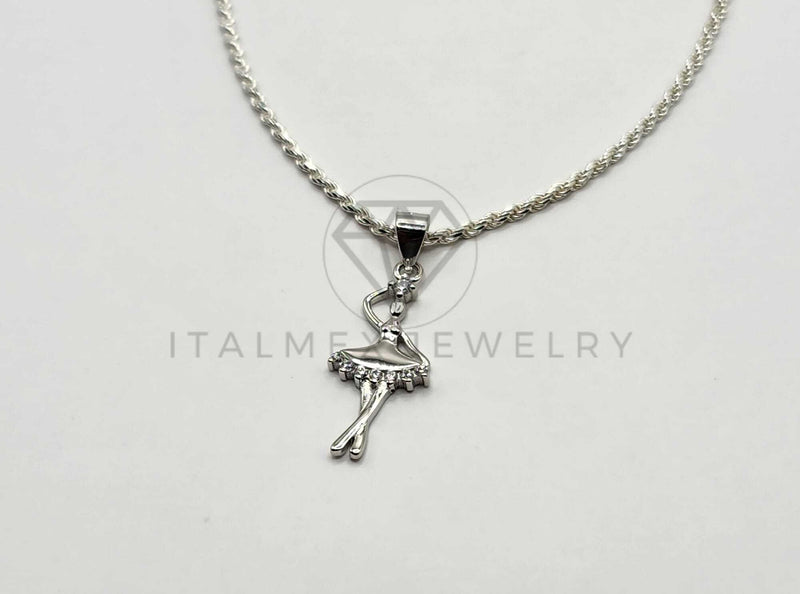 Dije de Plata - 106368 - Dije Bailarina Plata .925