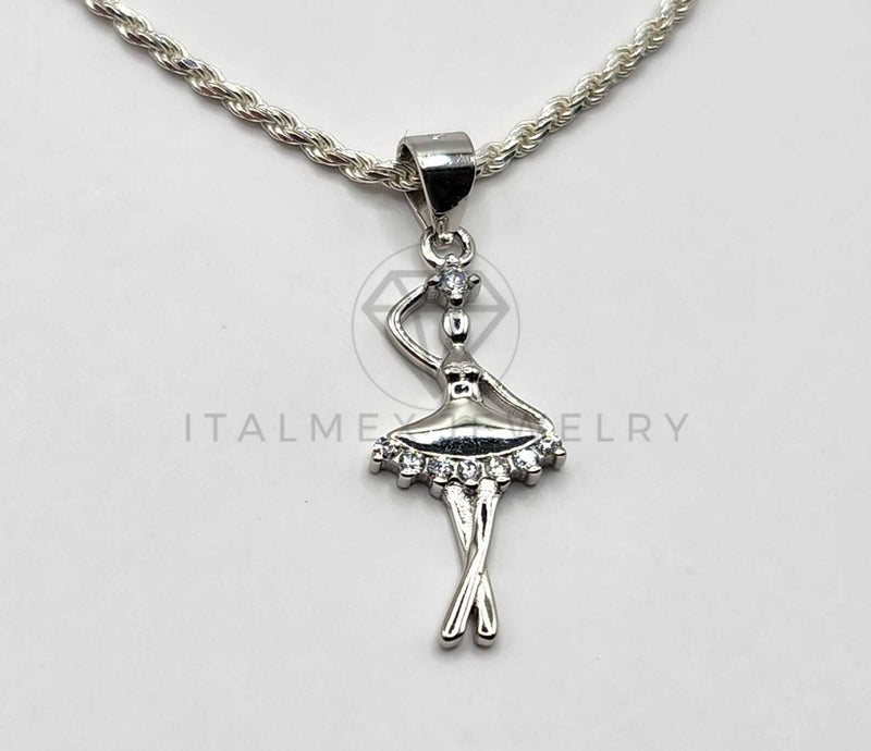 Dije de Plata - 106368 - Dije Bailarina Plata .925