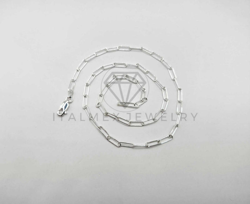 Cadena de Plata - 106372 - Cadena Eslabones de Plata .925