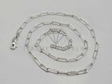 Cadena de Plata - 106374 - Cadena Eslabones de Plata .925