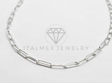 Cadena de Plata - 106374 - Cadena Eslabones de Plata .925