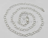 Cadena de Plata - 106380 - Cadena Corazones de Plata .925