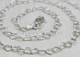 Cadena de Plata - 106379 - Cadena Corazones de Plata .925