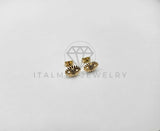 Broquel de Lujo - 106401 - Arete Ojo CZ Oro Laminado 18K