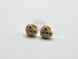 Broquel de Lujo - 106402 - Arete Corazon CZ Oro Laminado 18K