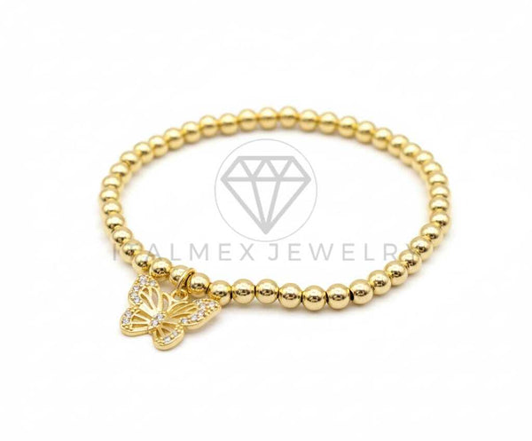 Pulsera de Lujo- 106414 - Pulsera Mariposa CZ Clara - Oro Laminado 18K