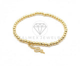 Pulsera de Lujo- 106411 - Pulsera Serpiente CZ Clara Oro Laminado 18K