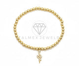 Pulsera de Lujo- 106411 - Pulsera Serpiente CZ Clara Oro Laminado 18K