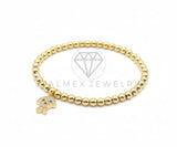 Pulsera de Lujo- 106413 - Pulsera Perrito CZ Clara - Oro Laminado 18K