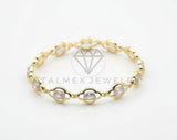Pulsera de Lujo - 106564 - Pulsera CZ Clara - Oro Laminado 18K