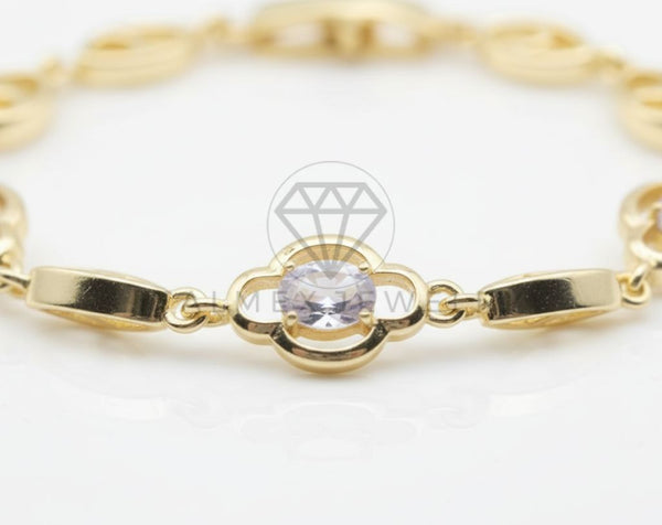 Pulsera de Lujo - 106564 - Pulsera CZ Clara - Oro Laminado 18K