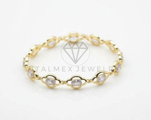 Pulsera de Lujo - 106564 - Pulsera CZ Clara - Oro Laminado 18K