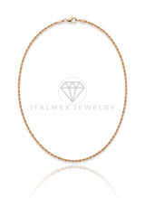 Cadena de Lujo - 106740 - Cadena 3MM/24" - Oro Laminado 18K