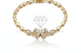 Pulsera de Lujo - 106570 - Pulsera Mariposa CZ Clara- Oro Laminado 18K
