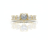 Anillo de Lujo - 106590 - Anillo Corazones CZ Clara - Oro Laminado 18K
