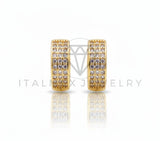 Arete de Lujo - 106604 - Huggie CZ Clara - Oro Laminado 18K