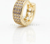 Arete de Lujo - 106604 - Huggie CZ Clara - Oro Laminado 18K