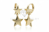 Arete de Lujo - 106613 - Huggie Estrellas - Oro Laminado 18K