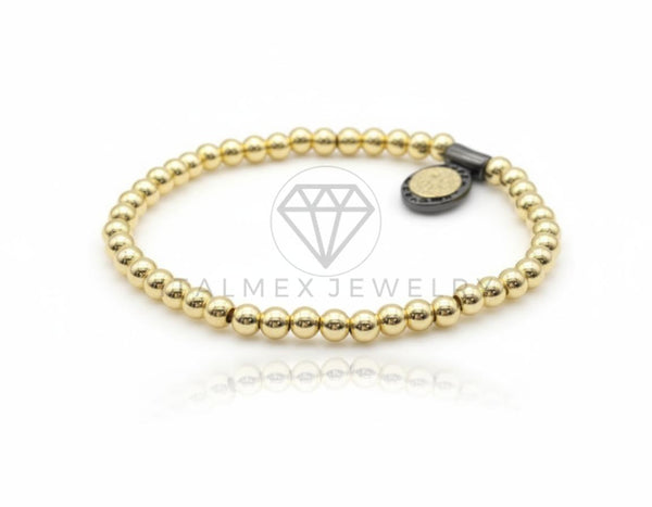 Pulsera de Lujo - 106630 - Pulsera Medalla - Oro Laminado 18K