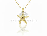 Collar Elegante - 106642 - Collar Estrella de Mar - Oro Laminado 18K