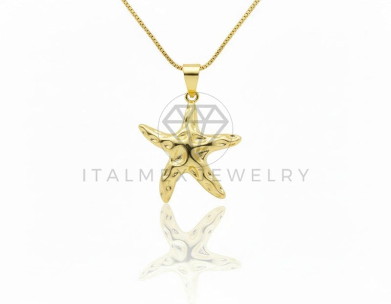 Collar Elegante - 106642 - Collar Estrella de Mar - Oro Laminado 18K