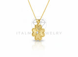 Collar Elegante - 106643 - Collar Trebol CZ Clara - Oro Laminado 18K