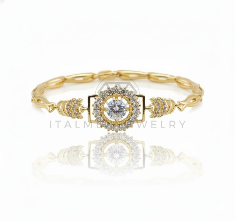 Pulsera de Lujo - 106750 - Pulsera CZ Clara - Oro Laminado 18K