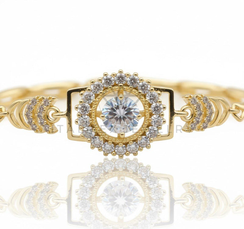 Pulsera de Lujo - 106750 - Pulsera CZ Clara - Oro Laminado 18K