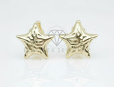 Arete de Lujo - 106764 - Huggie Estrella - Oro Laminado 18K
