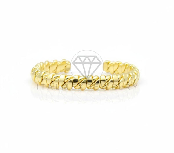 Pulsera de Lujo - 106778 - Pulsera Ajustable Texturizada - Oro Laminado 18K
