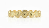 Pulsera de Lujo - 106785 - Pulsera Ajustable Virgen de Guadalupe - Oro Laminado 18K