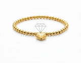 Pulsera de Lujo - 106787 - Pulsera Corazon - Oro Laminado 18K