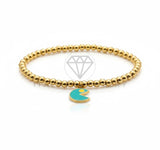 Pulsera de Lujo - 106793 - Pulsera Estilo Pac-Man - Oro Laminado 18K