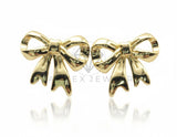 Arete de Lujo - 106826 - Aretes de Moñito - Oro Laminado 18K