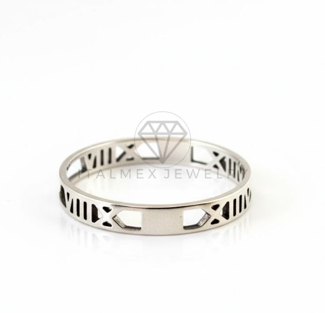 Anillo de Plata - 107016 - Anillo Numeros Romanos - Plata .925