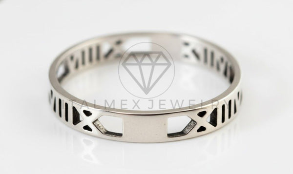 Anillo de Plata - 107016 - Anillo Numeros Romanos - Plata .925