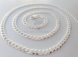 Cadena Cubana 5mm Plata .925