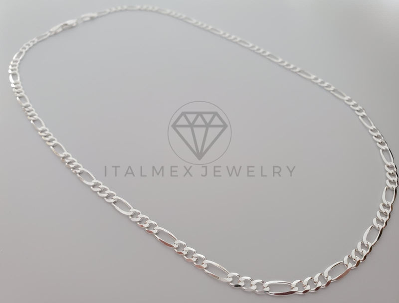 Cadena Figaro 4mm - Plata .925