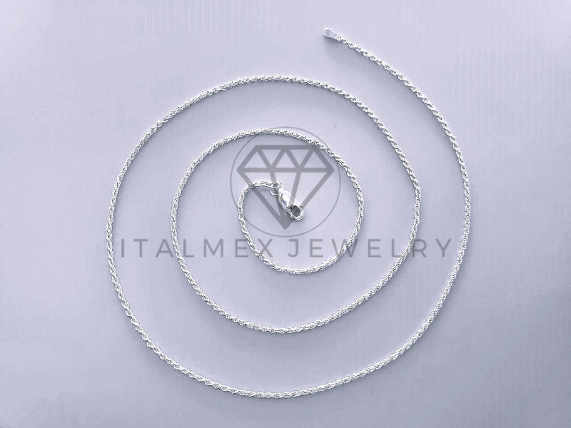 Cadena Torzal 1.5mm Plata .925