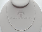 Cadena Figaro 1mm - Plata .925