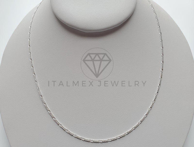 Cadena Figaro 1mm - Plata .925