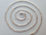 Cadena Cubana 5mm Plata .925