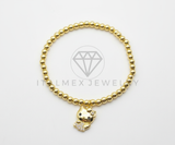 Pulsera de Lujo - 106423 - Pulsera Inspirado Hello Kitty CZ Oro Laminado 18K