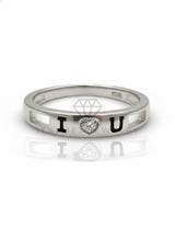 Anillo de Dama - 107061 - Anillo "I Love You" CZ Clara - Plata .925