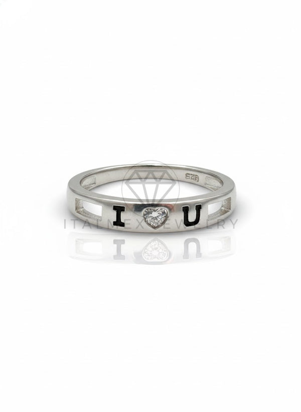 Anillo de Dama - 107061 - Anillo "I Love You" CZ Clara - Plata .925