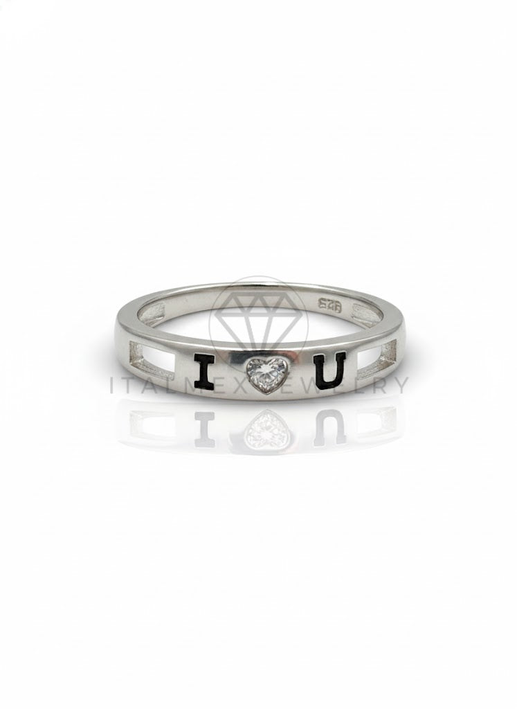 Anillo de Dama - 107061 - Anillo "I Love You" CZ Clara - Plata .925