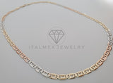 Cadena Clásica - 102041 - Estilo Gucci Corazón 5mm/20" 3 Oros Oro Laminado 18K