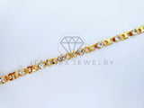 Pulsera Elegante - 103581 - Pulsera Infinito con Circonia Clara Oro Laminado 18K