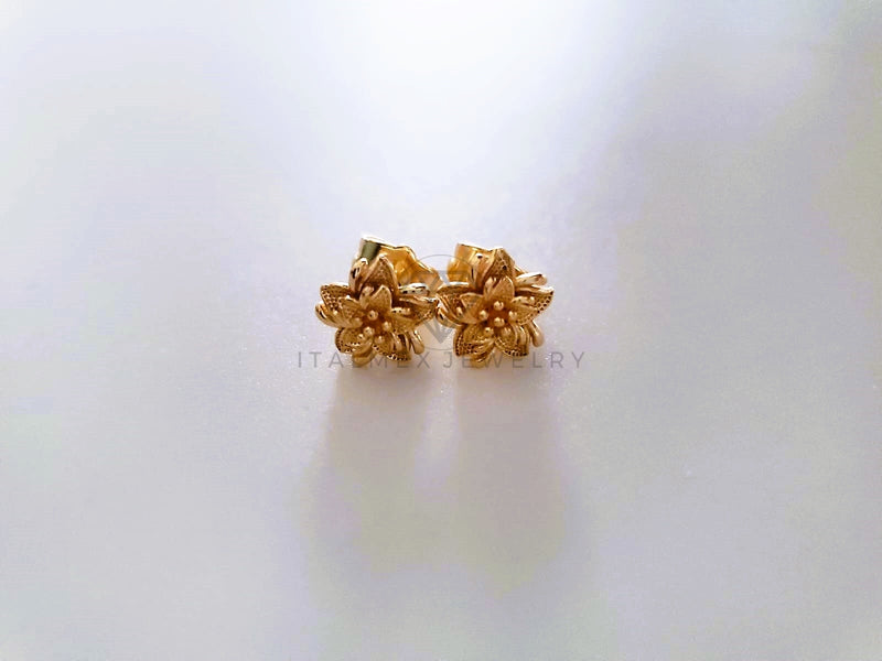 Broquel de Lujo - 103667 - Diseño de Flor Azucarada Oro Laminado 18K
