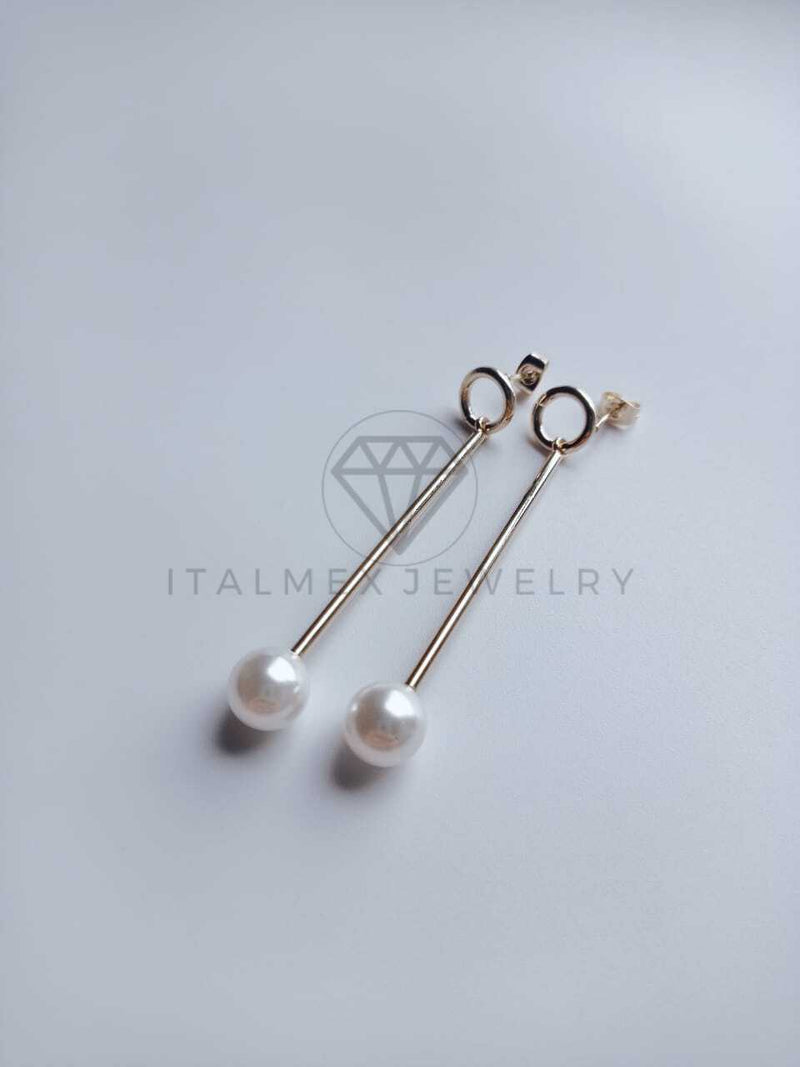 Broquel de Lujo - 102083 - Diseño de Moda con Perla Oro Laminado 18K